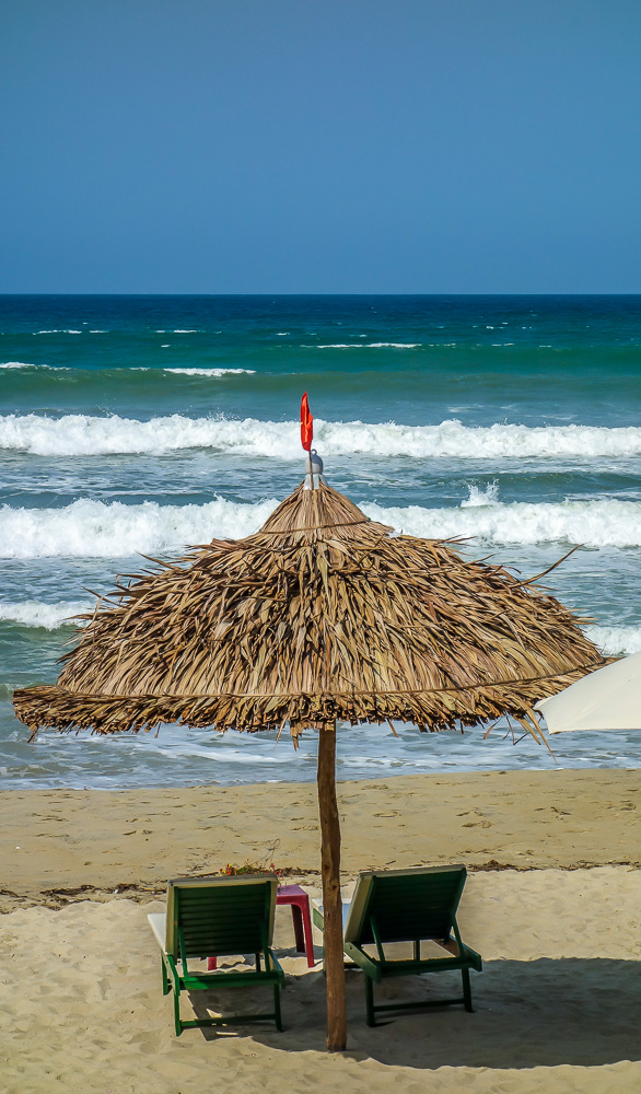 La Plage, thatched umbrellas 6, An Bang Beach, Hoi An