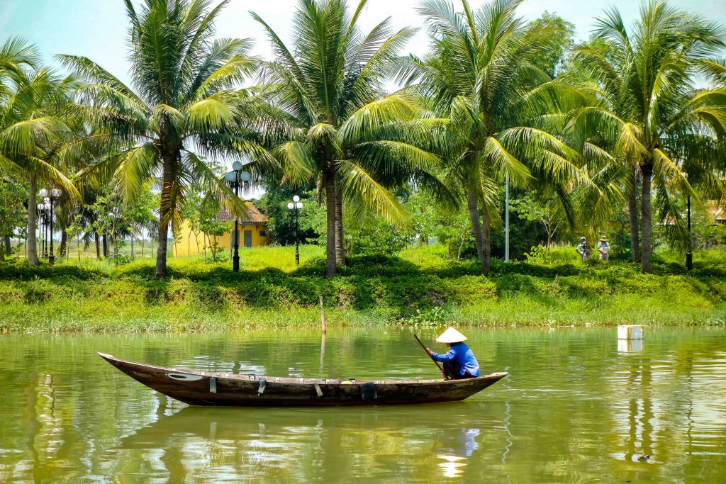 Thu Bon River, Hoi An; boats Hoi An