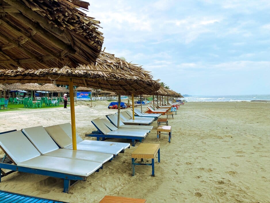 Deck Chairs on Cua Dai Beach, Hoi An 2023