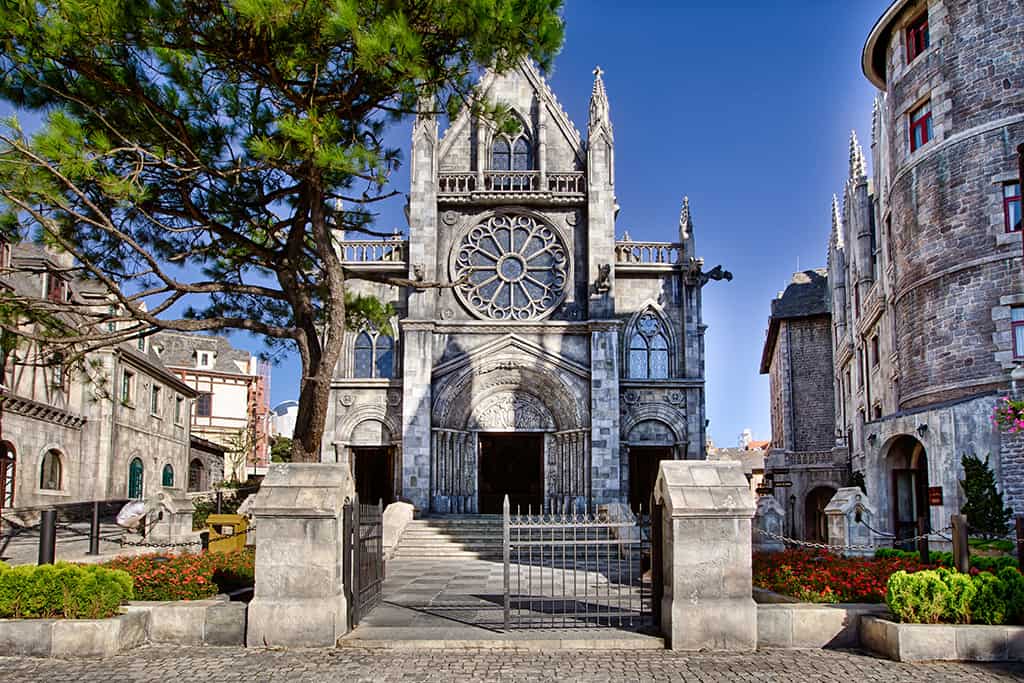 Cathedral in French Village Ba Na Hills