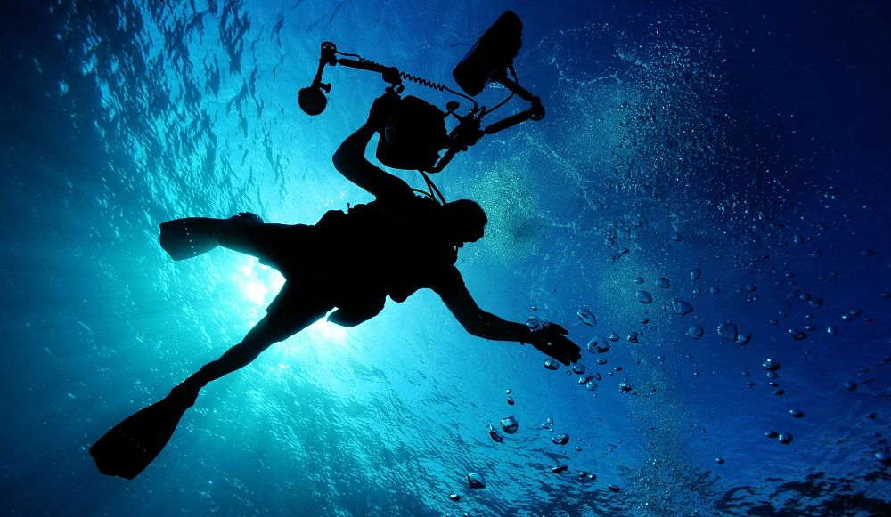 Image of a diver underwater