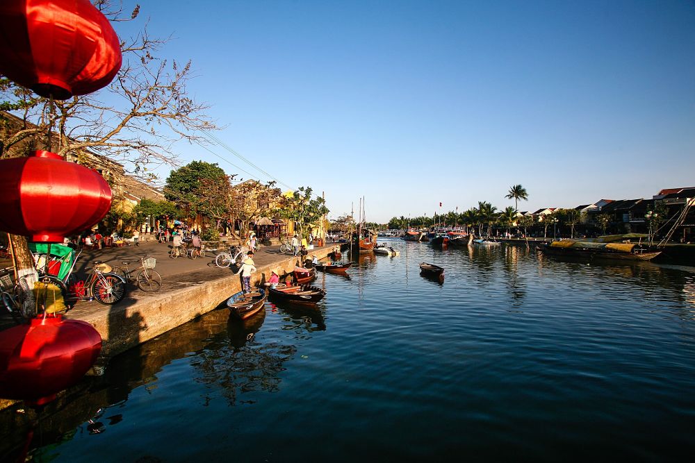 Image of the river in Hoi An