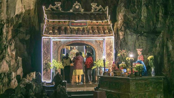 A shrine at the Marble Mountains