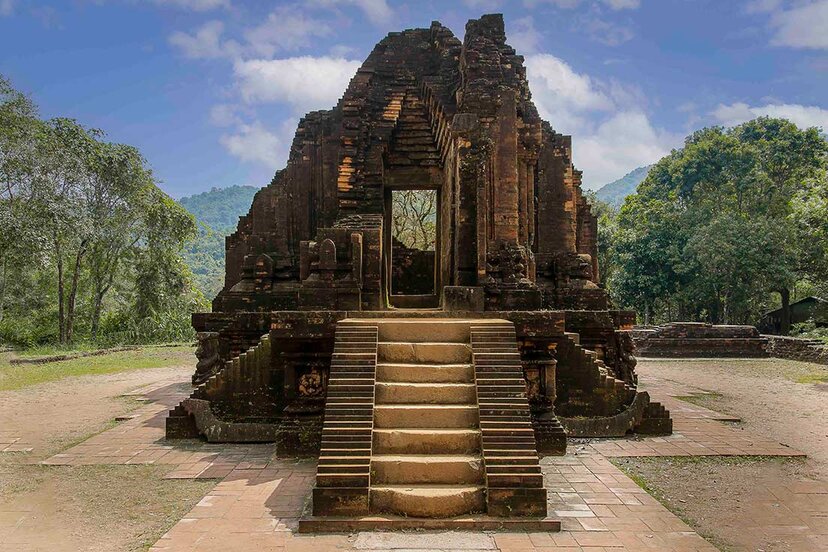 Iconic temple ruin at My Son Sanctuary